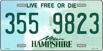 NH license plate 3559823