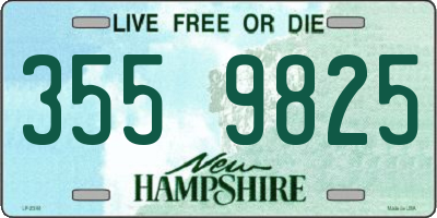NH license plate 3559825