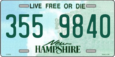 NH license plate 3559840