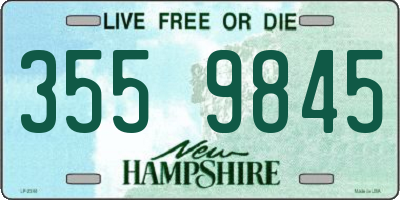 NH license plate 3559845