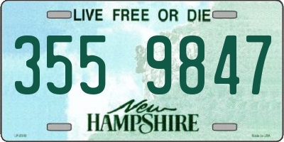 NH license plate 3559847