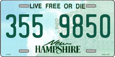 NH license plate 3559850