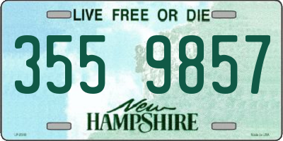 NH license plate 3559857