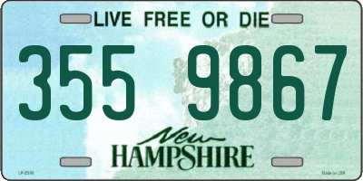 NH license plate 3559867
