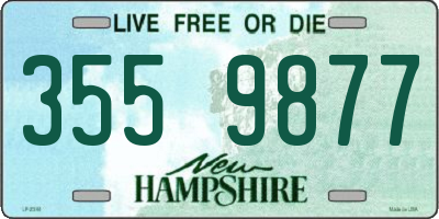 NH license plate 3559877
