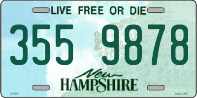 NH license plate 3559878