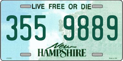 NH license plate 3559889