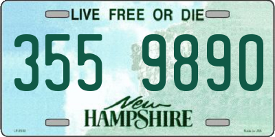 NH license plate 3559890