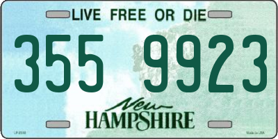 NH license plate 3559923