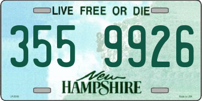 NH license plate 3559926
