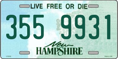 NH license plate 3559931