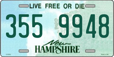 NH license plate 3559948