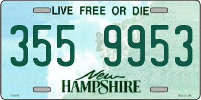 NH license plate 3559953