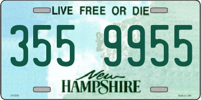 NH license plate 3559955