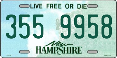 NH license plate 3559958