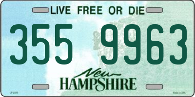 NH license plate 3559963