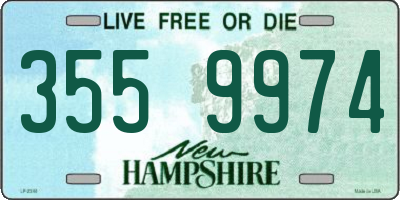 NH license plate 3559974
