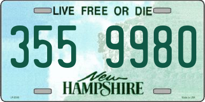 NH license plate 3559980