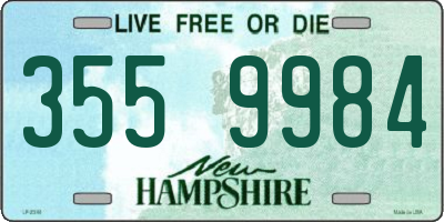 NH license plate 3559984