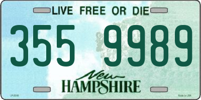 NH license plate 3559989
