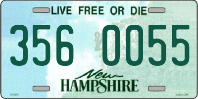 NH license plate 3560055