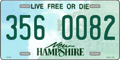 NH license plate 3560082