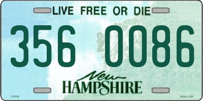NH license plate 3560086