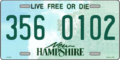 NH license plate 3560102