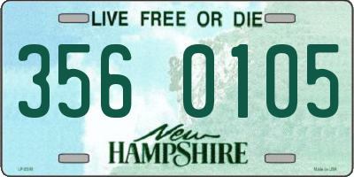 NH license plate 3560105