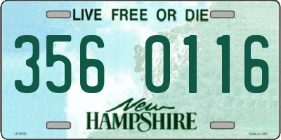 NH license plate 3560116