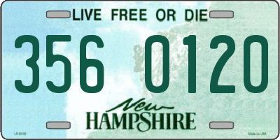 NH license plate 3560120