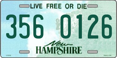 NH license plate 3560126