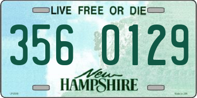 NH license plate 3560129