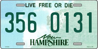 NH license plate 3560131