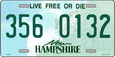 NH license plate 3560132