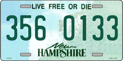 NH license plate 3560133