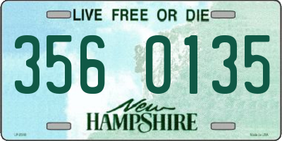 NH license plate 3560135