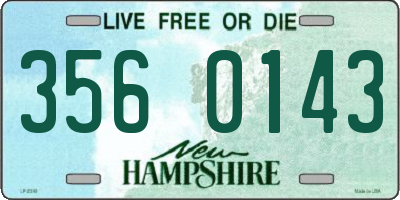 NH license plate 3560143