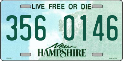 NH license plate 3560146