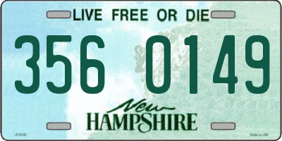 NH license plate 3560149