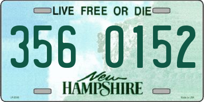 NH license plate 3560152