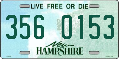 NH license plate 3560153