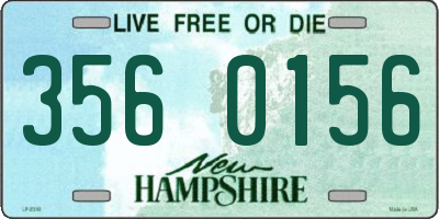 NH license plate 3560156
