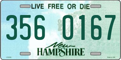 NH license plate 3560167