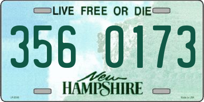 NH license plate 3560173