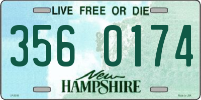 NH license plate 3560174