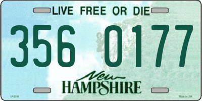 NH license plate 3560177