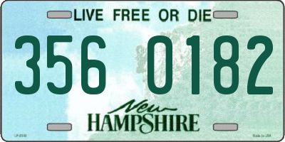 NH license plate 3560182