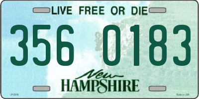 NH license plate 3560183