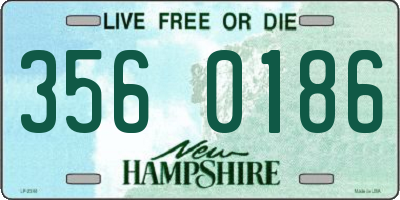 NH license plate 3560186